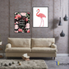 Bộ 2 tranh Flamingoes Rose