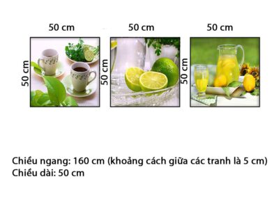 Bộ 3 Tranh Lemon Juice