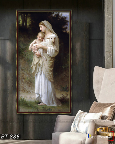 Tranh Đức Mẹ Maria Và Các Con